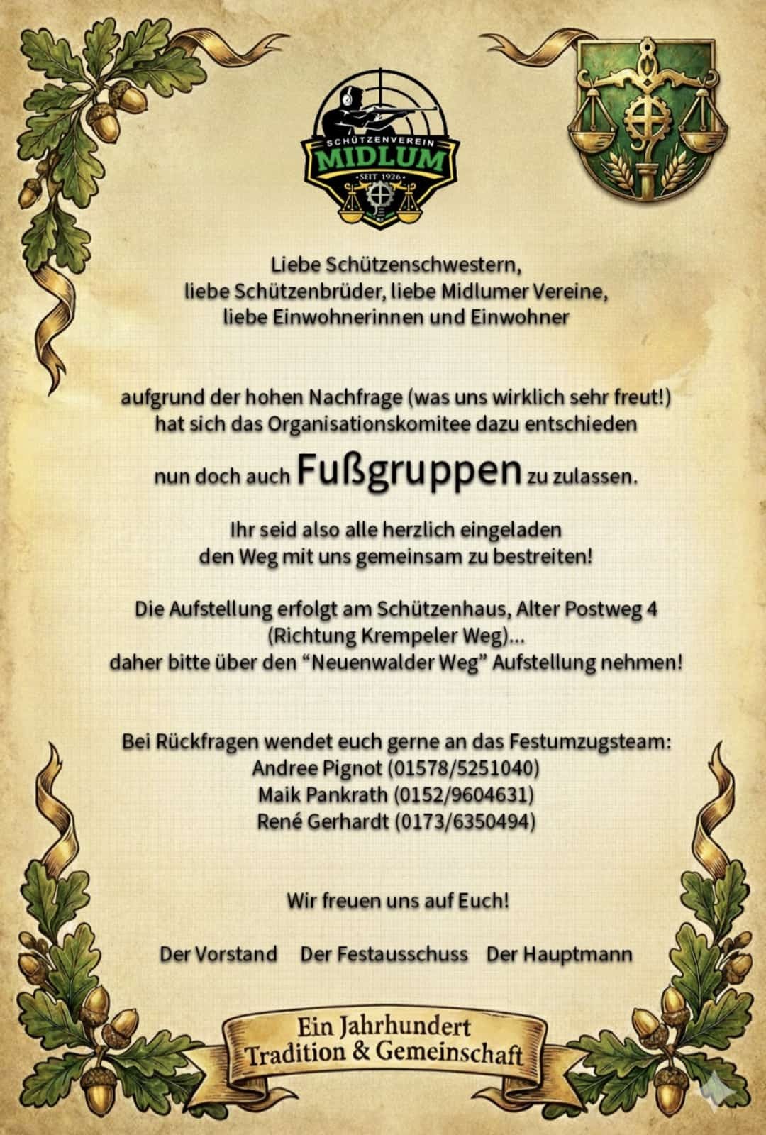 2026 Umzug